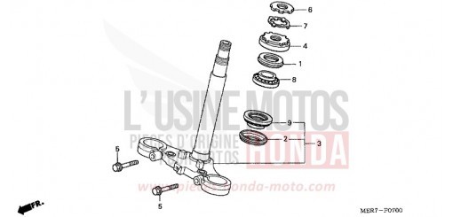 TIGE DE DIRECTION CBF600SA6 de 2006